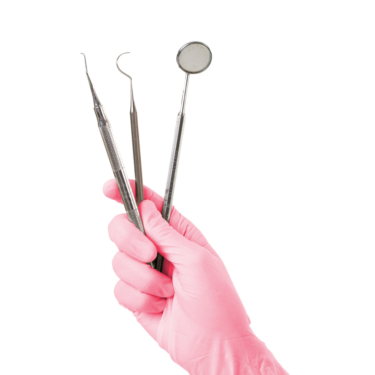 RONCO Touch Pink Nitrile Examination Gloves — X-Small (Box of 100)