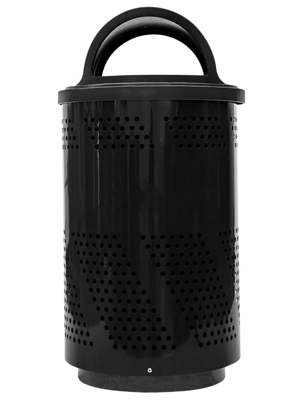 Ex-Cell Kaiser 51 Gal Outdoor Recycling Receptacle, Black gloss ARENA-X51 BLK