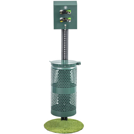Ex-Cell Kaiser Pet Waste 10 Gal Recycling Receptacle, Hunter Green Gloss PWBD-2 COMBO HGR
