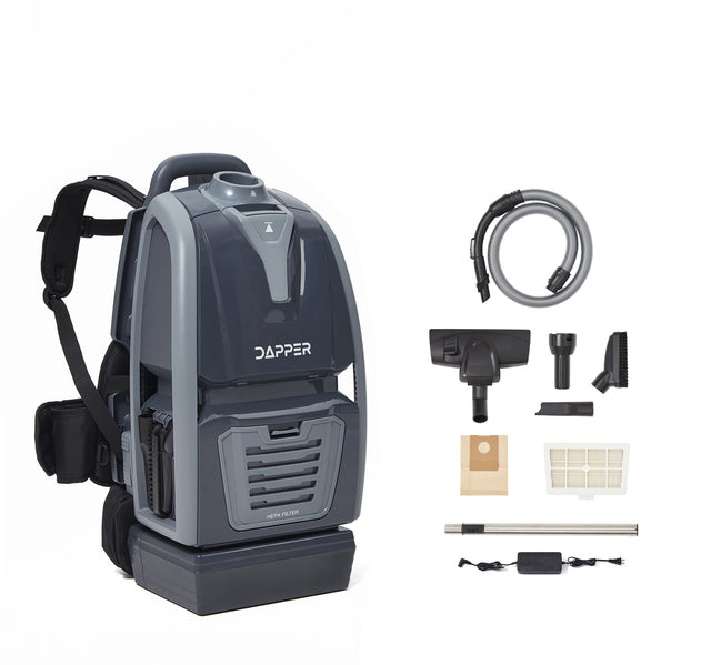 Dapper Supply 2-in-1 Battery Powered Commercial Backpack Vacuum & Blower 6 Qt DP-CVC1142