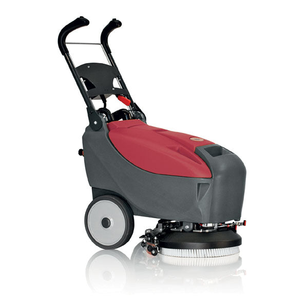 Minuteman E14 14" Battery Walk-Behind Disc Floor Scrubber — Quick Pack (E Series), Model E14BQP