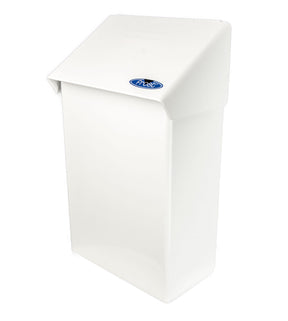 Frost 620 Surface-Mounted Sanitary Napkin Disposal — White Steel