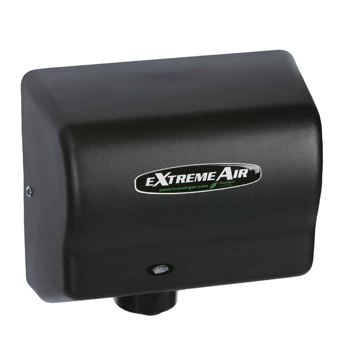 American Dryer eXtremeAir GXT High-Speed Heated Hand Dryer Steel Black GXT9-BG