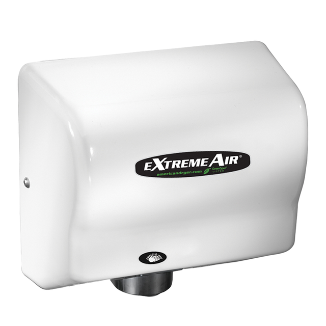 American Dryer eXtremeAir GXT High-Speed Heated Hand Dryer Steel White GXT9-M