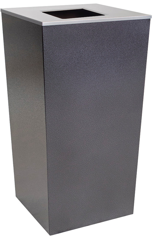 Ex-Cell Kaiser Metro Companion XL 34 Gal Indoor Trash Receptacle, Hammered Charoal RC-MTR-34 TR HCCL