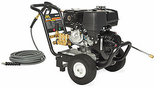 Mi-T-M JP-3504-3MHB JP Series Cold-Water Gas Direct-Drive Pressure Washer - 3500 PSI, 3.5 GPM, Honda GX390, AR pump