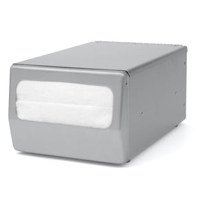 Flat Top Full-Fold Napkin Dispenser — Stainless Steel (Countertop)