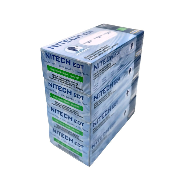 RONCO NITECH EDT Disposable Examination Gloves — Medium, Blue, 5 Mil (Box of 100)