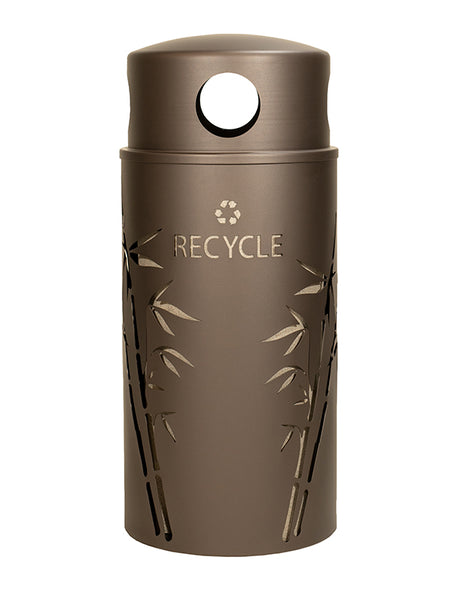Ex-Cell Kaiser Nature Series 33 Gal Outdoor Recycling Receptacle, Bronze NS33-BB R BRZX