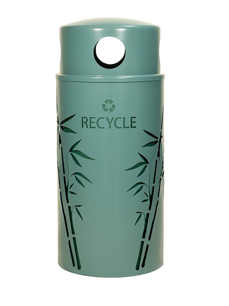 Ex-Cell Kaiser Nature Series 33 Gal Outdoor Recycling Receptacle, Malachite NS33-BB R MAL