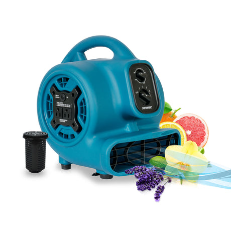 XPOWER Freshen Aire P-260AT 1/5 HP 4 Speed Scented Air Mover with Daisy Chain, 800 CFM