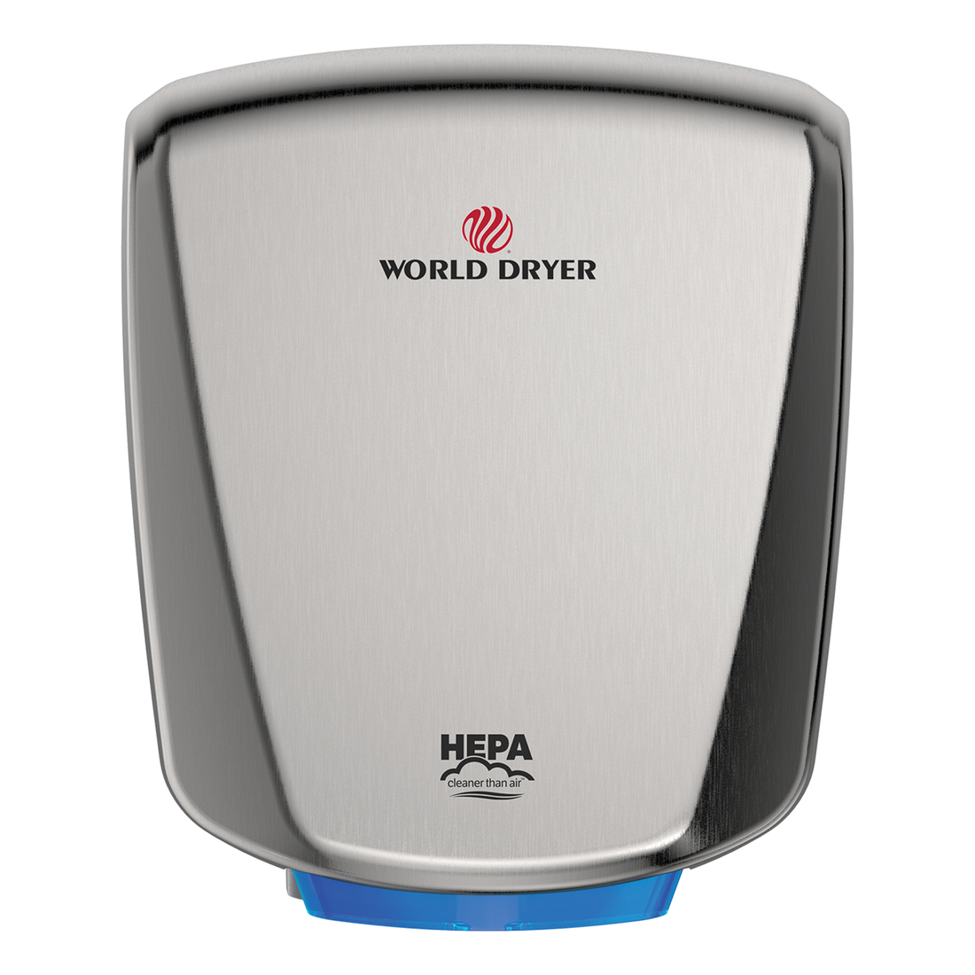 World Dryer VERDEdri HEPA-Filtered High-Speed Hand Dryer Brushed Stainless Steel Q-973A2