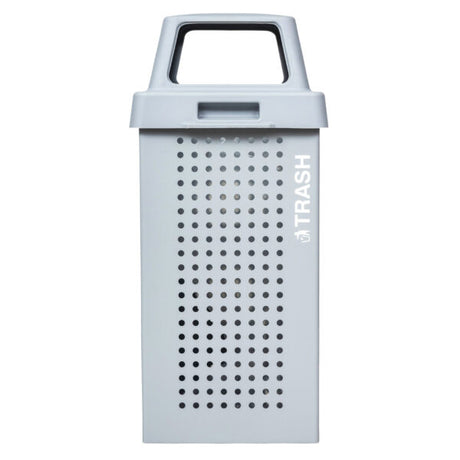 Ex-Cell Kaiser Kaleidoscope XL Series 36 Gal Outdoor Trash Receptacle, hammered gray gloss RC-KDX36-T HMGX