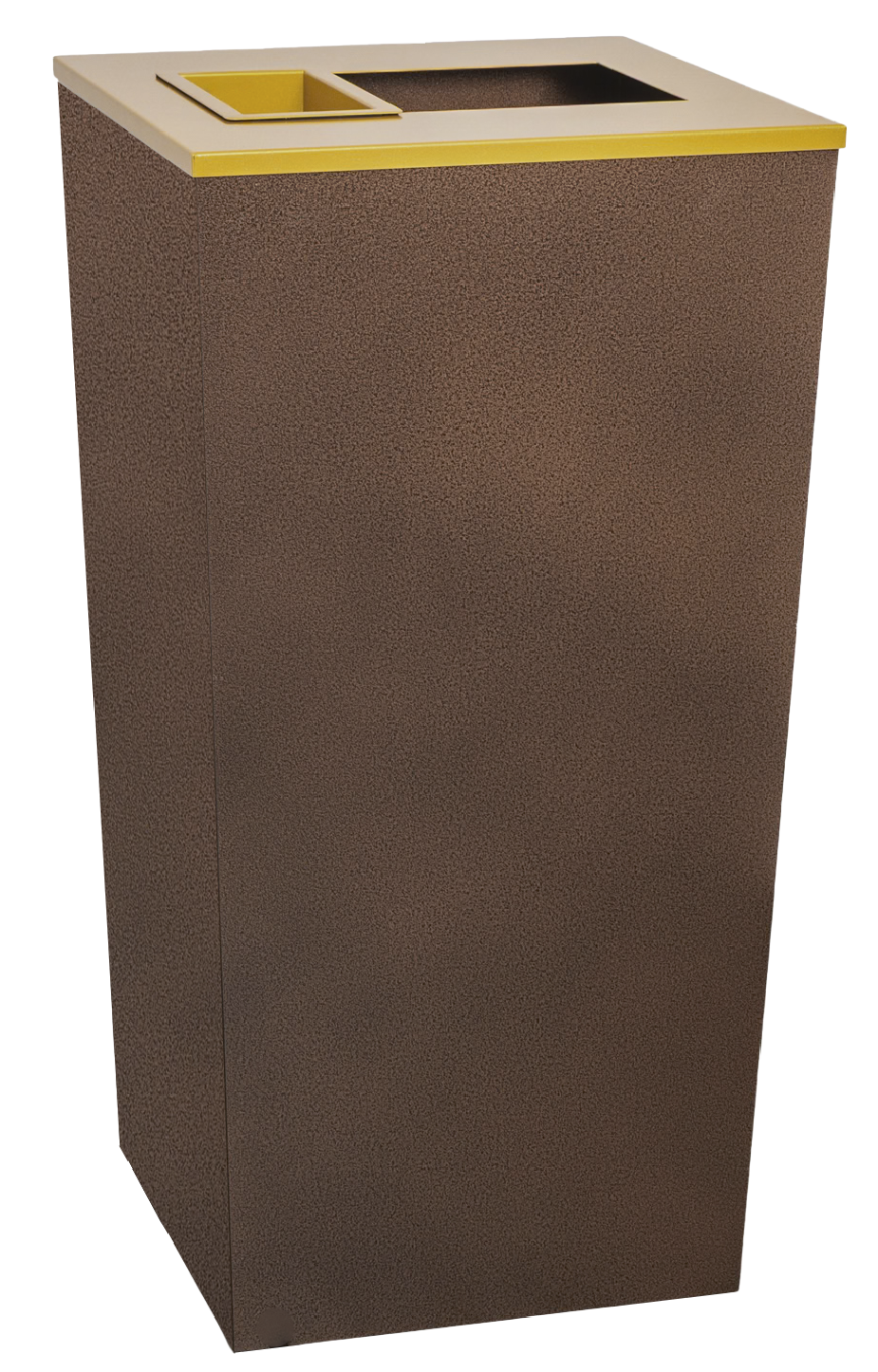 Ex-Cell Kaiser Metro Companion XL 34 Gal Indoor Trash Receptacle, Hammered Copper RC-MTR-34 A/T HCPR