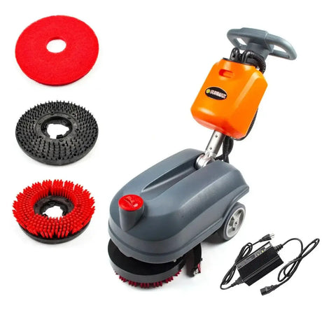 SUNMAX RT15 14in Battery Powered Commercial Walk-Behind Floor Scrubber