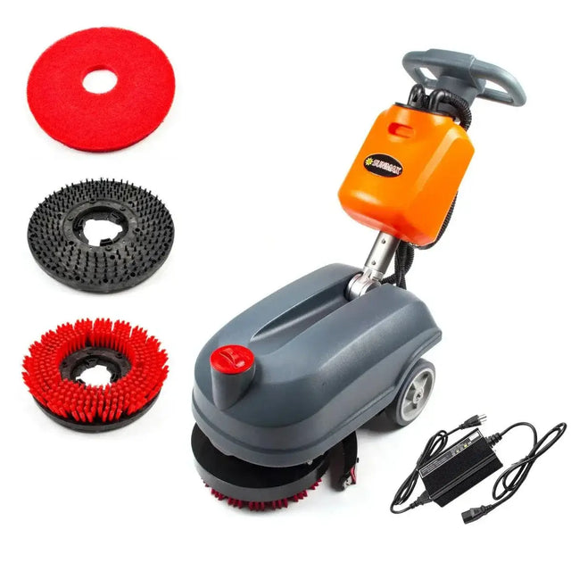 SUNMAX RT15 14in Battery Powered Commercial Walk-Behind Floor Scrubber