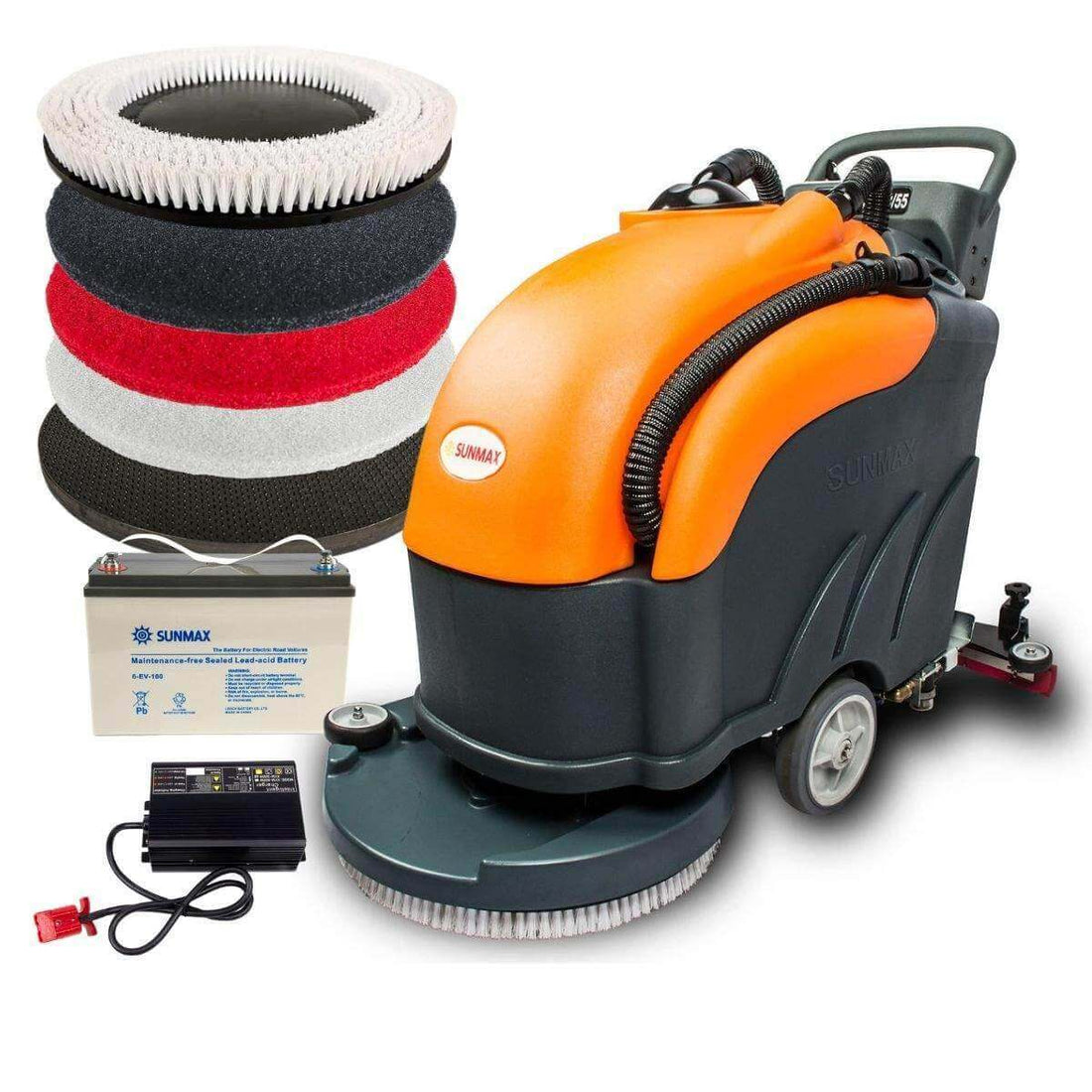 SUNMAX RT50 22in Walk-Behind Floor Scrubber Battery-Powered