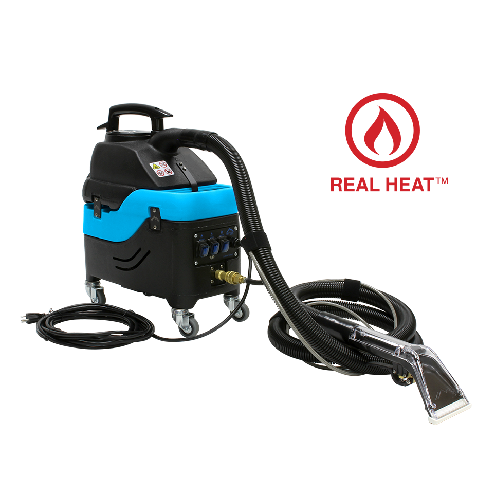 Mytee S-300H Tempo Heated Spotter Extractor — 1 gal, 55 PSI, 600W Heater, 85" Water Lift