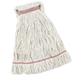 Heavy-Duty Looped-End Cotton Wet Mop Head — 24 oz, White
