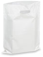 White Plastic Merchandise Bag with Handle (Case)