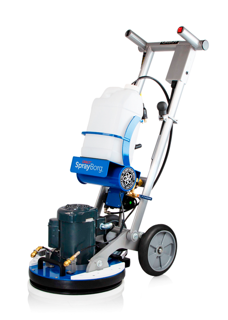 ORBOT SprayBorg 17 Orbital Spray Floor Machine with Power Cord & 3 Bottles (HOSOSB17)