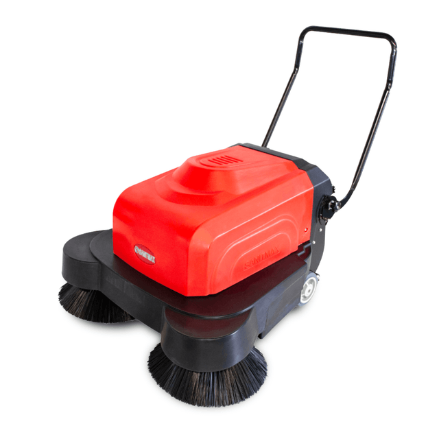 Sanitmax SM1050A 41in Battery Powered Walk-Behind Floor Sweeper Triple Brushes
