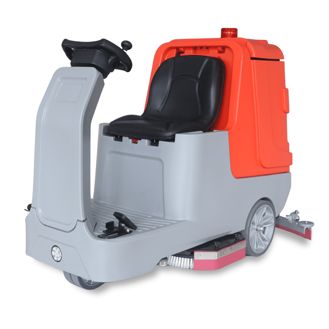 Sanitmax SM860 Ride-On Commercial Floor Scrubber Dryer Machine 34in Dual Brushes