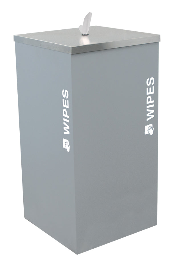 Ex-Cell Kaiser Bucket Wipes Dispenser, Hammered Grey Pebble SW-KD HMG