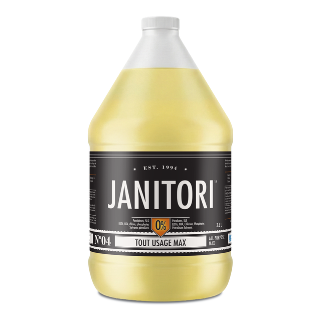JANITORI All-Purpose Cleaner MAX No.04 - Heavy-duty plant-based commercial cleaner, Made in Canada