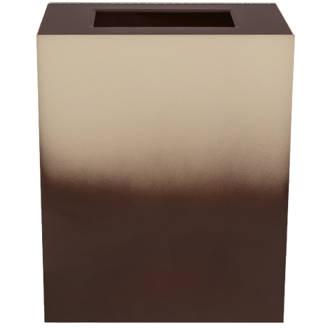 Ex-Cell Kaiser Gradience Collection 33 Gal Indoor Trash Receptacle, Mocha 2-tone RC-GRD1 MOCHA