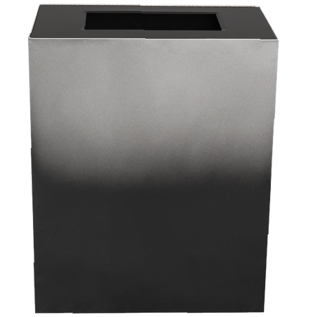 Ex-Cell Kaiser Gradience Collection 33 Gal Indoor Trash Receptacle, Onyx 2-tone RC-GRD1 ONYX