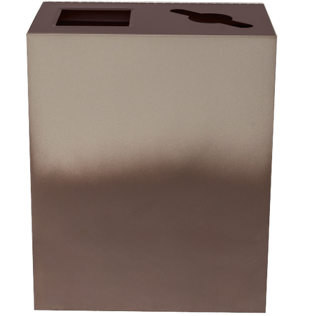 Ex-Cell Kaiser Gradience Collection 36 Gal Indoor Trash Receptacle, Espresso 2-tone RC-GRD2 ESPR