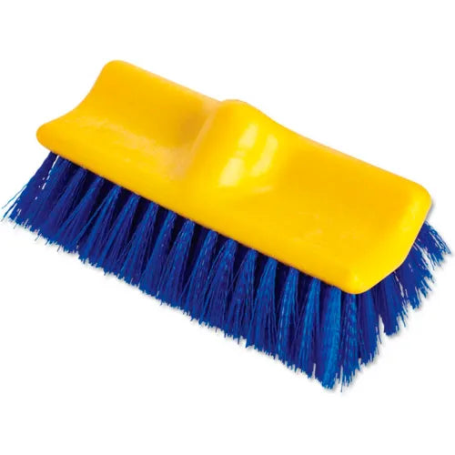 Double-Deck Angled Deck Scrub Brush — 10" (Threaded Head)
