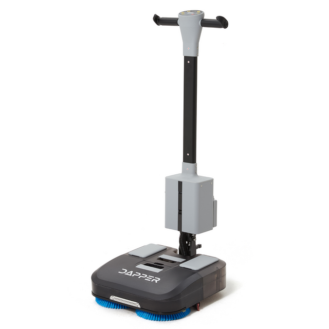 Dapper Supply Mini Automatic Floor Scrubber Machine 16" Brush 3 Adjustable Speed Options DP-WBFS1207