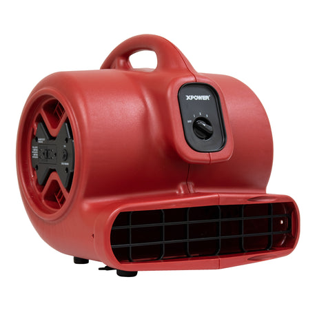 XPOWER X-600A 1/3 HP Air Mover with Daisy Chain, 2400 CFM, Red (X-600A-Red)
