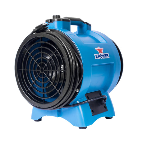 XPOWER X-8 Industrial Confined Space Fan (1/3 HP), 1200 CFM