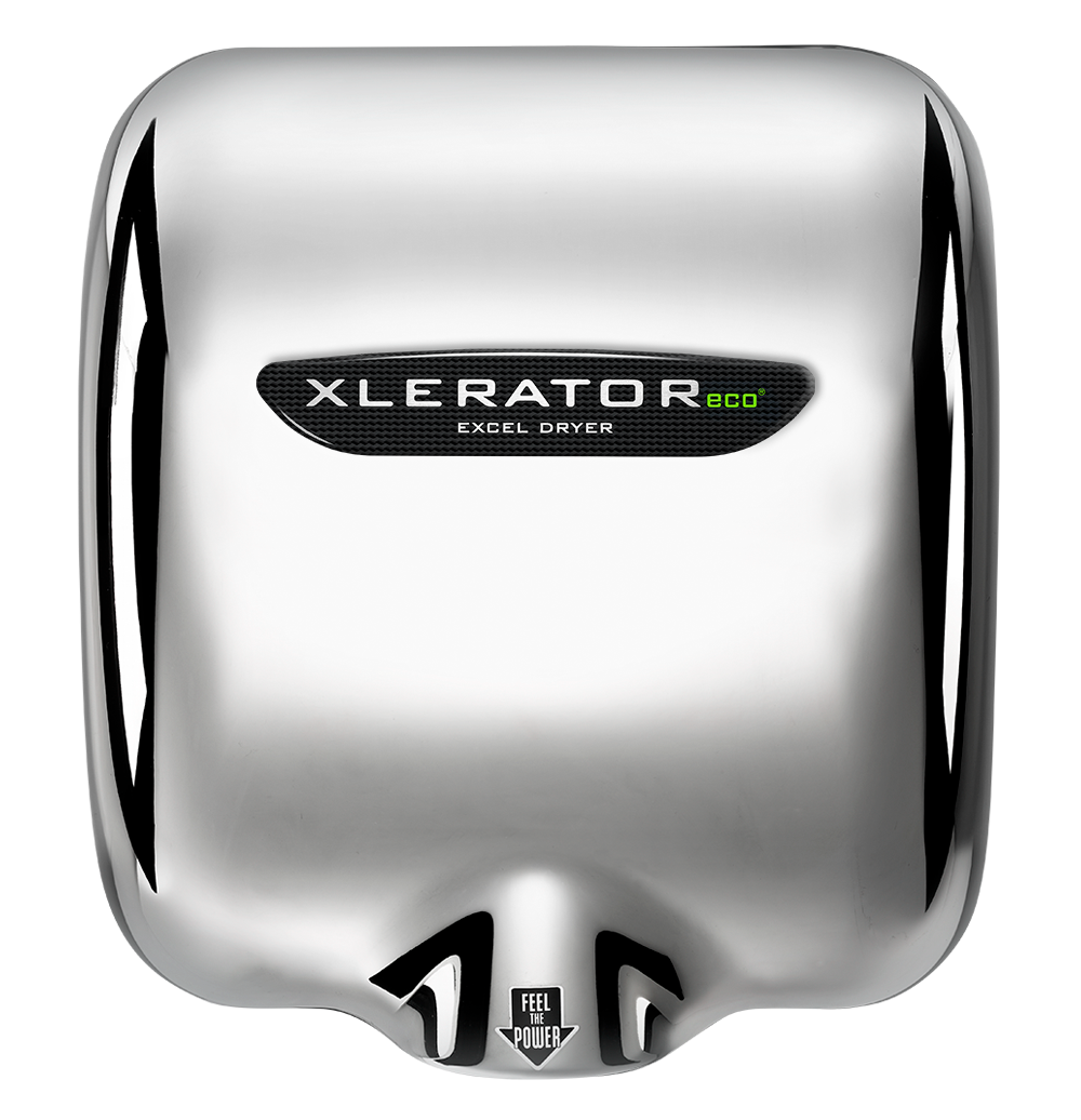Excel Dryer XLERATOReco Hand Dryer No Heat Polished Chrome 208-277V XL-CV-ECO
