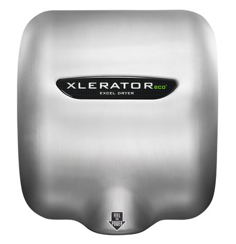 Excel Dryer XLERATOReco Hand Dryer No Heat Brushed Stainless Steel with HEPA Filter 110-120V XL-SB-ECO-H