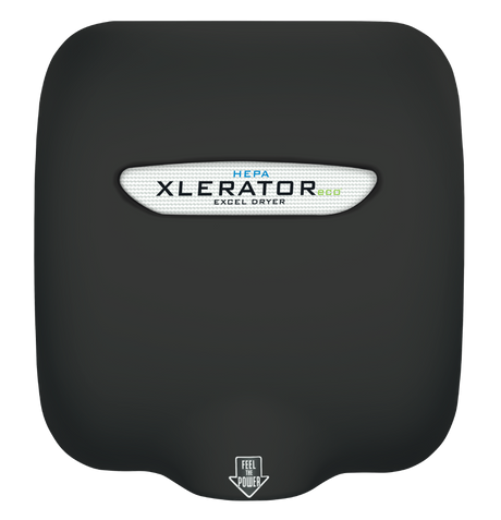 Excel Dryer XLERATOReco Hand Dryer No Heat Matte Black with HEPA Filter 208-277V XL-BLV-ECO-H
