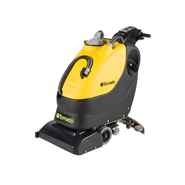 Tornado BR 18/11 Cylindrical Walk-Behind Automatic Scrubber — 18" Cleaning Path, 11 Gal Solution / 12 Gal Recovery, Brus