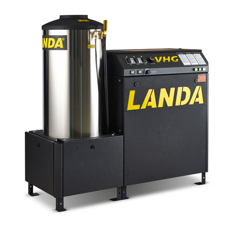 Landa VHG5-3000B Stationary Natural-Gas-Fired Hot Water Pressure Washer — 3000 PSI, 5.0 GPM, 230V 3-Phase, 364835 BTU/hr (Part No. 1.109-245.0)