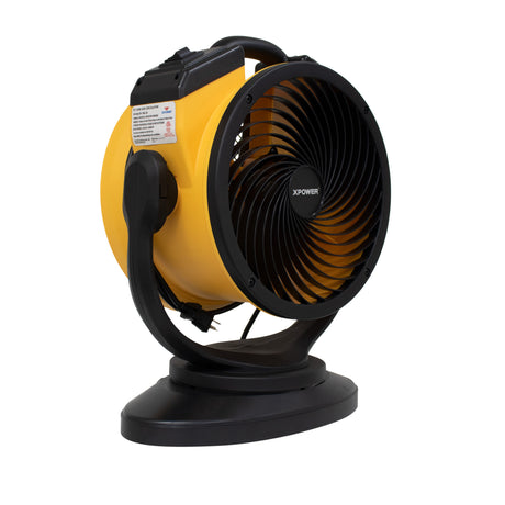 XPOWER FC-100S Multipurpose 11” Pro Air Circulator Utility Fan with Oscillating Feature, 1100 CFM