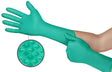 Ansell Microflex 93-287 Nitrile Disposable Gloves — X-Large, Green, Powder-Free
