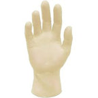 RONCO SILKTEX Latex Examination Gloves — Medium, Tan, 5 mil, Powder-Free (Box of 100)