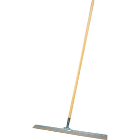 Floor Squeegee with Wooden Tapered Handle — 30" Straight Blade