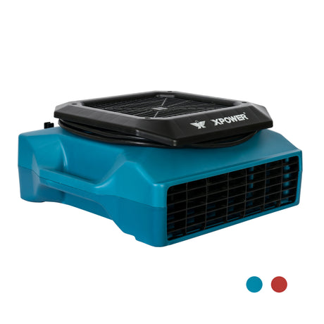 XPOWER PL-700A Professional Low Profile Air Mover (1/3 HP), 1050 CFM, Red (PL-700A-Red)