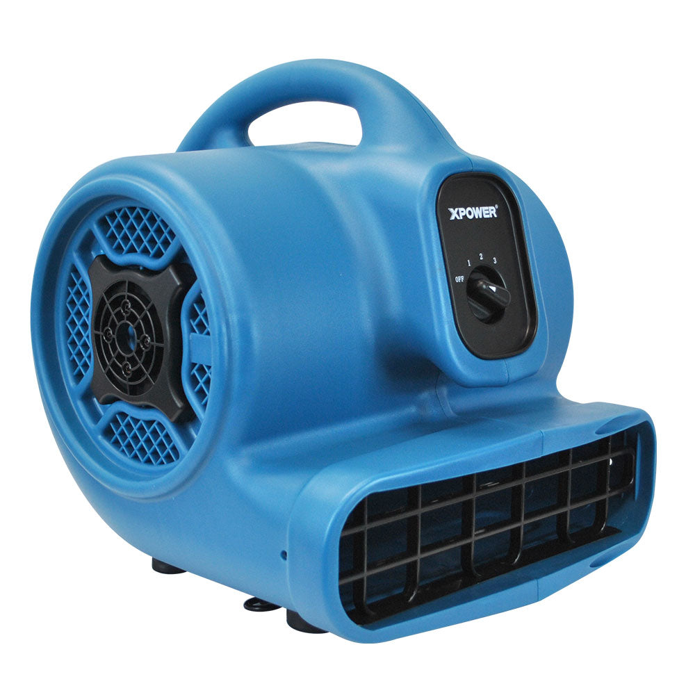 XPOWER P-400 1/4 HP Air Mover Blower Fan, 1600 CFM, Blue (P-400-Blue)