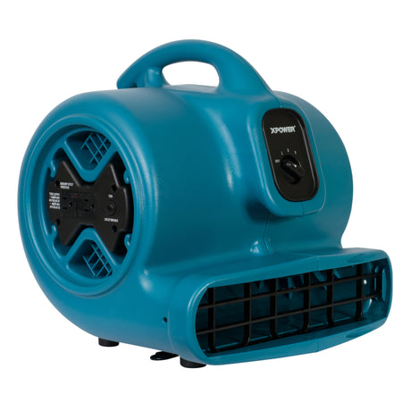 XPOWER P-600A 1/3 HP Large Industrial Floor Fan, 2600 CFM, Blue (P-600A-Blue)