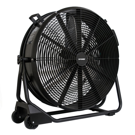 XPOWER FD-630D Brushless DC Motor High Velocity 24” Drum Fan, 5800 CFM