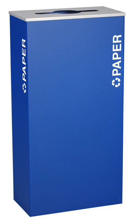 Ex-Cell Kaiser Kaleidoscope XL Series 17 Gal Indoor Recycling Receptacle, Paper, Royal Texture RC-KD17-P RYX